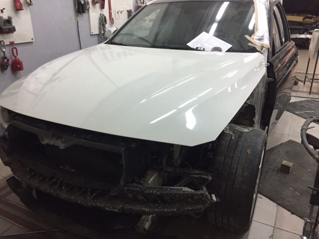Ремонт БМВ 3 серии F30 после тяжелого удара