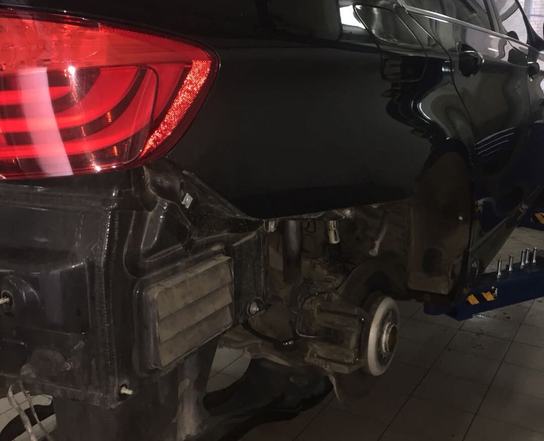 Разрыв колеса на BMW F10