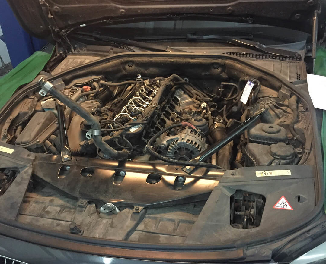 Неравномерная работа двигателя у BMW 730D F01