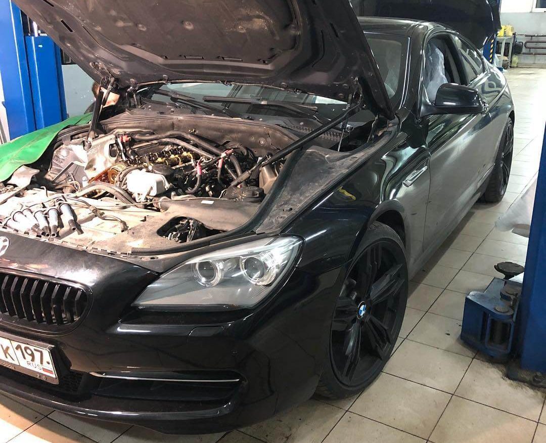 Восстановление двигателя с помощью оригинальных деталей у BMW 640 F13