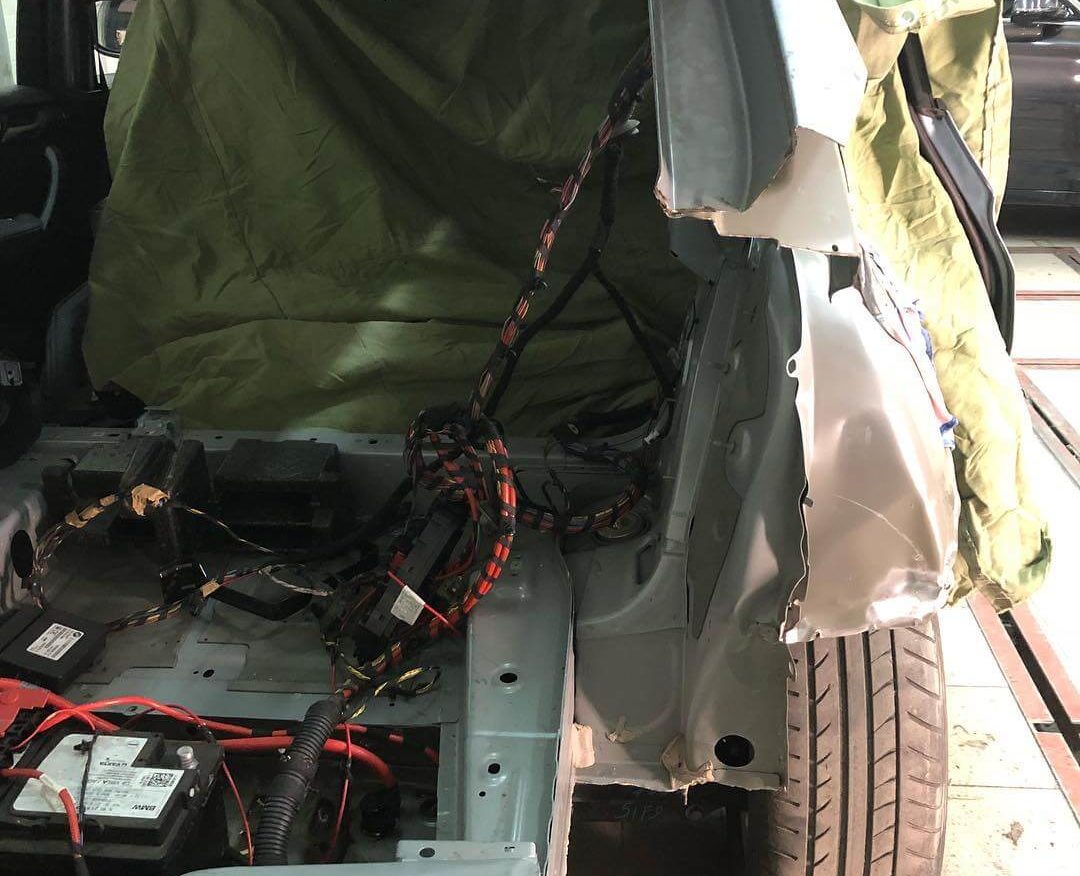 Замена части кузова на BMW X3 F25