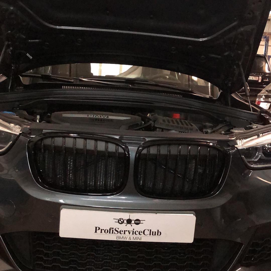 М-тюнинг решетки переднего бампера BMW X1 F48 